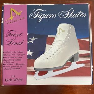 American athletic youth figure skates